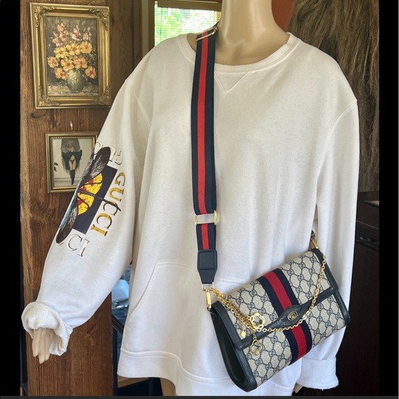 🚫SOLD on ♏️🚫STUNNING GUCCI SUPREME🔥💙 SUPER SHARP ATTRACTIVE SEXY ELEGANT EUC - Picture 15 of 16